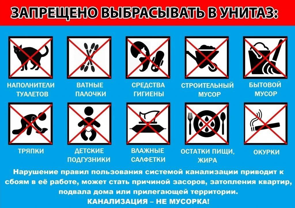 Обращайтесь с канализацией правильно!!!